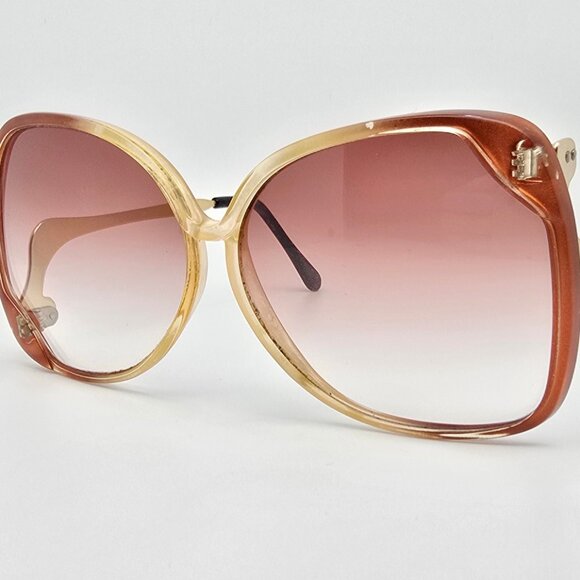 Couture Brown Crystal Fade Frame Brown Gradient Lens Butterfly Sunglasses Italy main image 9